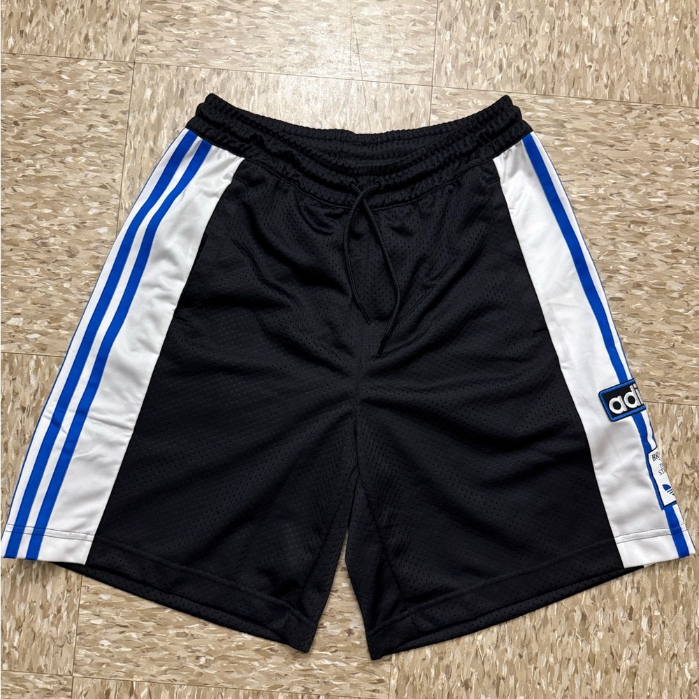Adidas Women’s Black and Blue Athletic Shorts